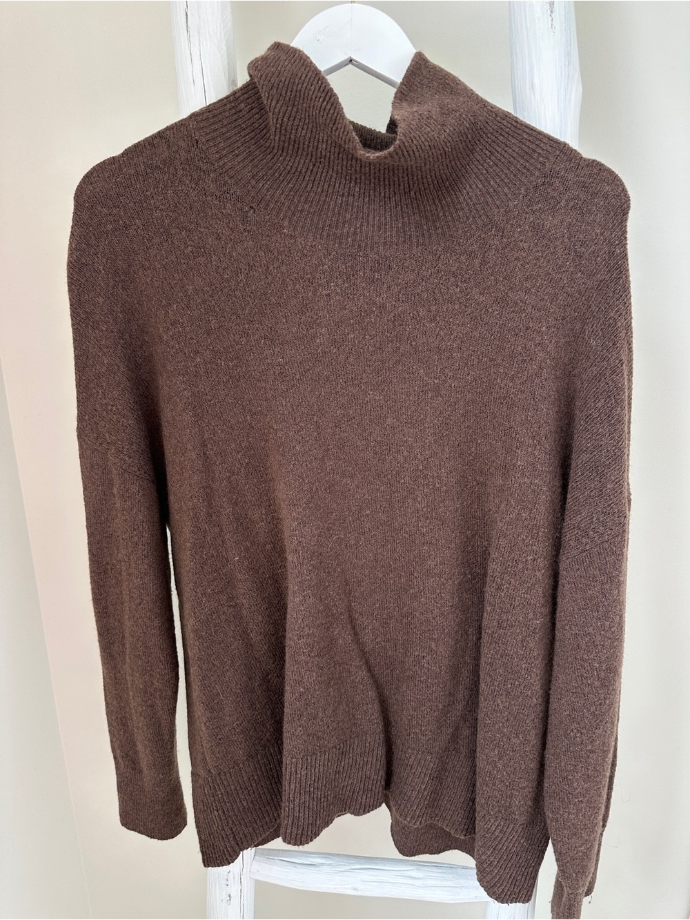 Treasure and Bond Brown Cozy Turtleneck Sweater Size Large